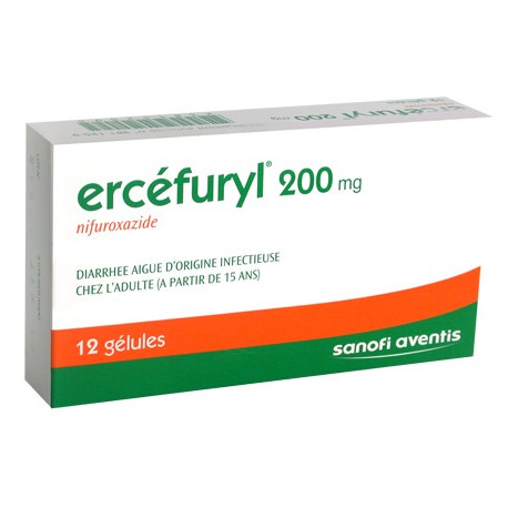 Ercefuryl 0 Mg Boite De 12 Gelules Antibacterien Intestinal