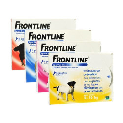 Frontline Spot-on 2 à 10kg 4 pipettes chien