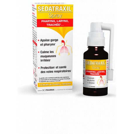 Sedatraxil spray collutoire 20ml Les 3 chênes