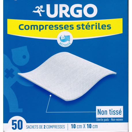 Compresses stériles en Non Tissé 10X10 boite de 50 Urgo