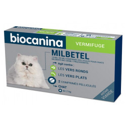 MILBETEL 16 mg/40 mg vermifuge chat Biocanina