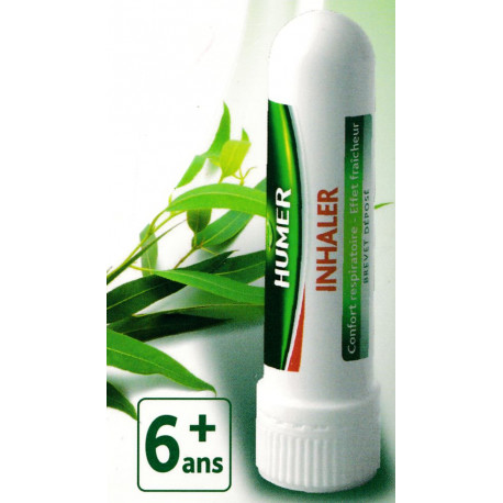 Humex inhaler décongestionnant à l'huile essentielle d'eucalyptusl, nez  bouché à partir de 6 ans
