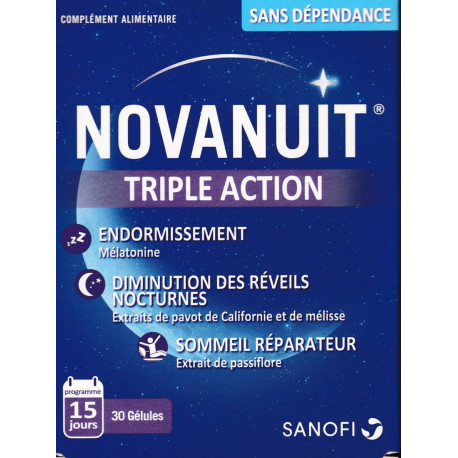 NOVANUIT TRIPLE ACTION 30 gelules