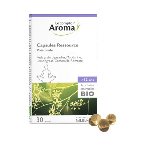 Capsules Ressource aux huiles essentielles bio Comptoir Aroma
