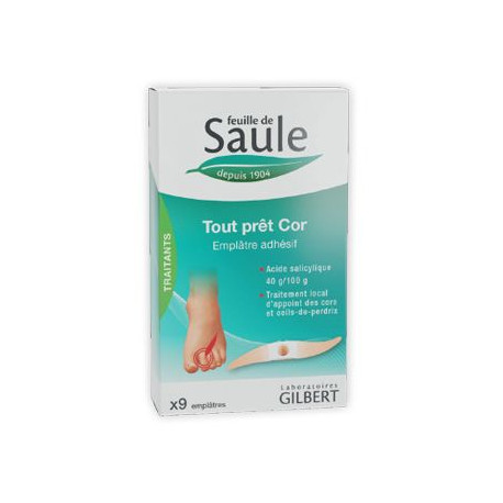 Feuille de Saule tout prêt Emplâtres Cors par 9