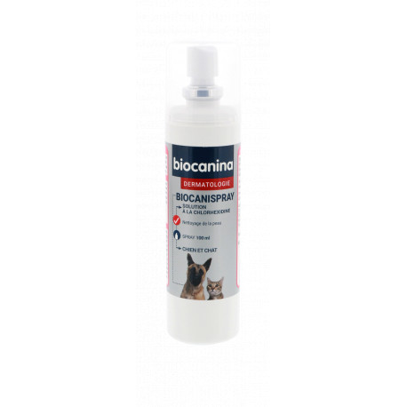 Biocanispray solution à la chlorhexidine Biocanina