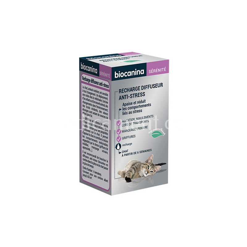 Recharge Pour Diffuseur Anti Stress Biocanina 45 Ml Stress Du Chat
