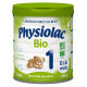 Physiolac 1 BIO Lait infantile en poudre 0 à 6 mois 800g