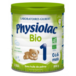 Physiolac 1 BIO Lait infantile en poudre 0 à 6 mois 800g