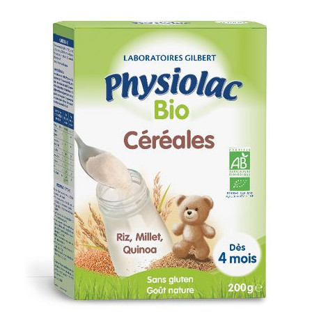 Physiolac Cereales Bio Sans Gluten Gout Nature Des 4 Mois 0 G Physiolac Cereales Bio Sans Gluten Gout Nature Des 4 Mois 0 G