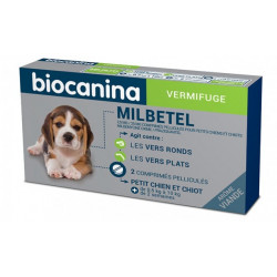 MILBETEL 2,5 mg/25 mg vermifuge petit chien ou chiot Biocanina