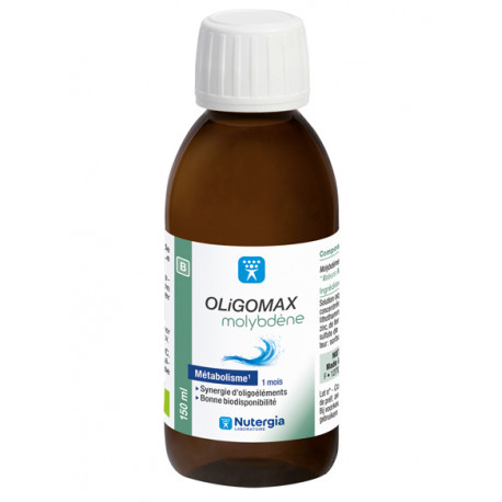 Oligomax Molybdène solution buvable 150 ml Nutergia