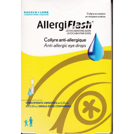 AllergiFlash 10 récipients unidoses Bausch & Lomb