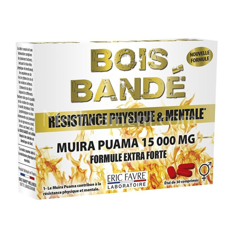 Bois Bandé Muira Puama Labophyto - Complément Homme Et Femme - 60 Gélules - Neuf