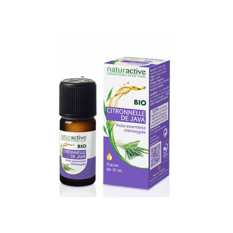 Citronnelle de Java Huile Essentielle Bio 10 ml Naturactive