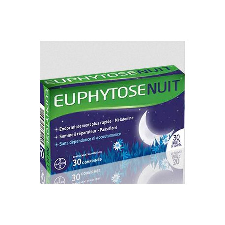 EuphytoseNuit à la Mélatonine 30 comprimés