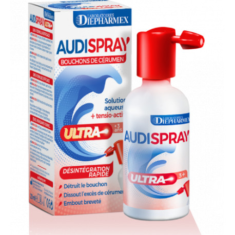 AUDISPRAY Ultra Bouchons de cerumen Spray 20 ml