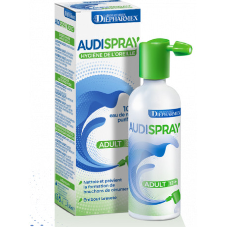 Spray brosse nettoyant appareils auditifs et bouchons d'oreilles audilo