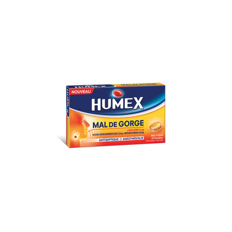 HUMEX Lidocaine Miel Citron pastilles pour la gorge