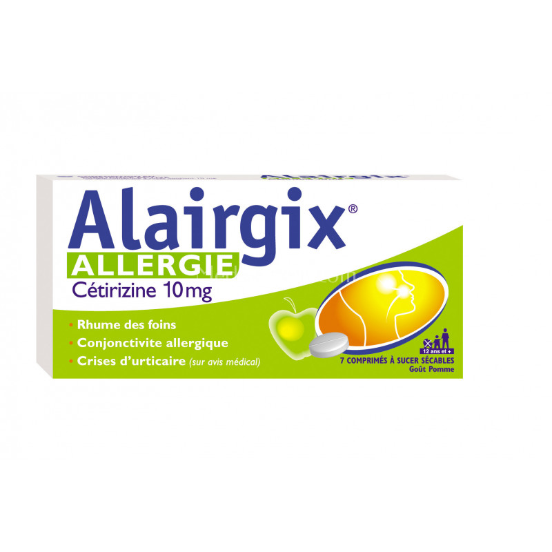 Alairgix 7 comprimés Cetirizine allergies
