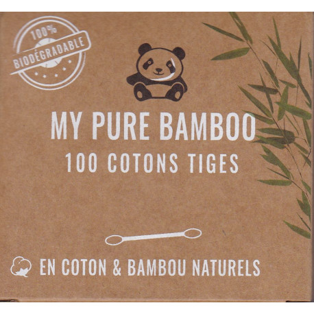 coton- tige Bambou par 100