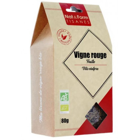 Vigne rouge feuilles bio 80g Nat&form