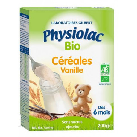 Physiolac Céréales Vanille  Bio  200g