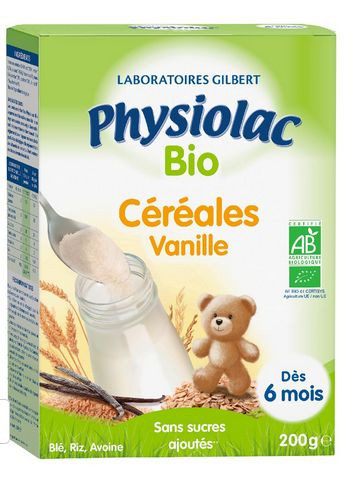 Physiolac Cereales Vanille Bio Sans Gluten Des 6 Mois 0 G Physiolac Cereales Vanille Bio Sans Gluten Des 6 Mois 0 G
