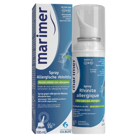 Spray Nasal Nez Bouché Décongestionnant Rhinite Sinus Eau de Mer