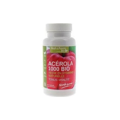 ACEROLA 1000 BIO 30 comprimés Nat&Form