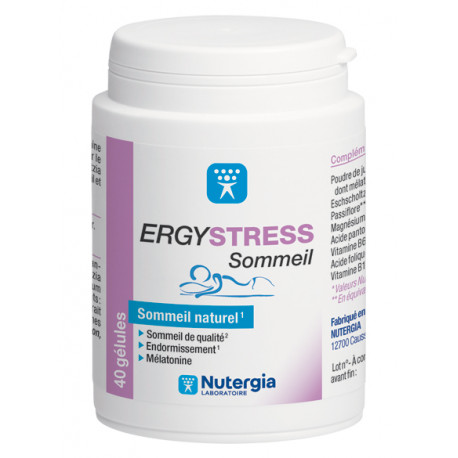 ErgyStress Sommeil 40 gélules Nutergia