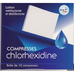 Compresses Chlorhexidine  désinfectantes