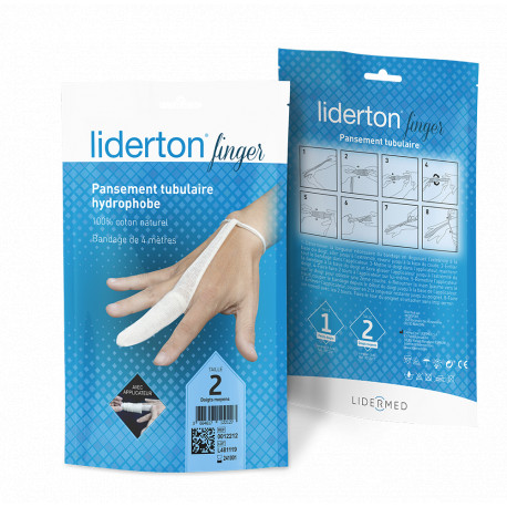 Pansements tubulaire hydrophobe pour doigt Liderton