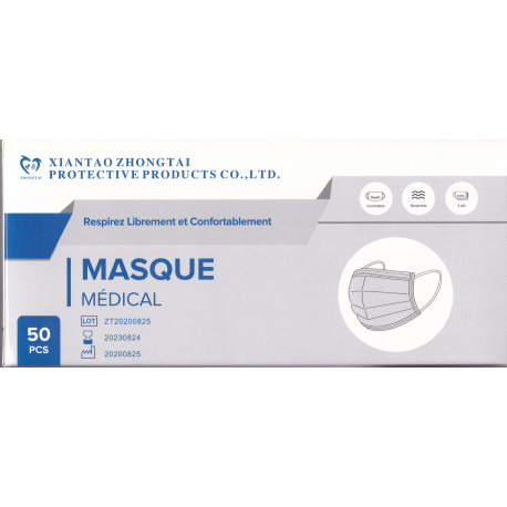 Masque Medical usage unique Boite de 50