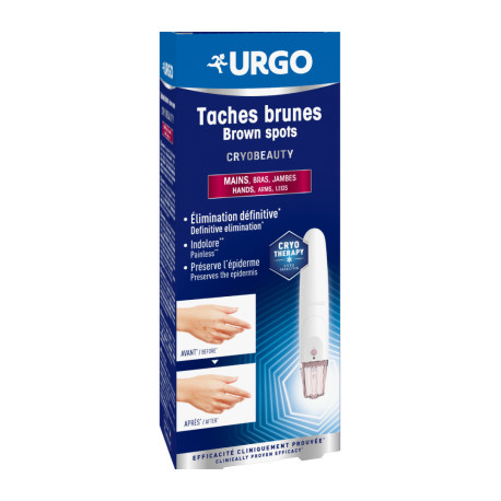 Urgo Cryobeauty Taches brunes mains Bras Jambes