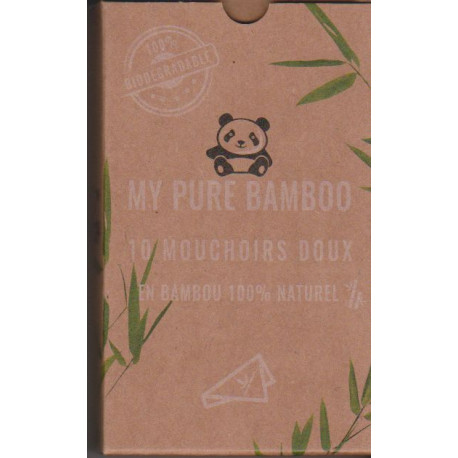 Mouchoirs Pochette de 10 My Pure Bamboo