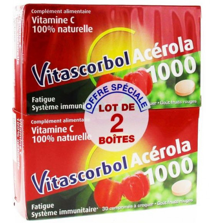 Vitascorbol Acerola 1000 30 comprimés