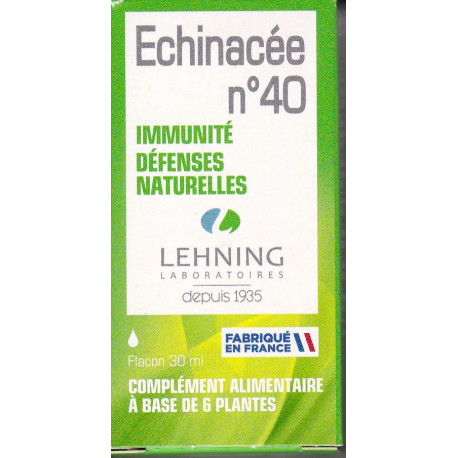 Echinacée N40 gouttes 30 ml Lehning