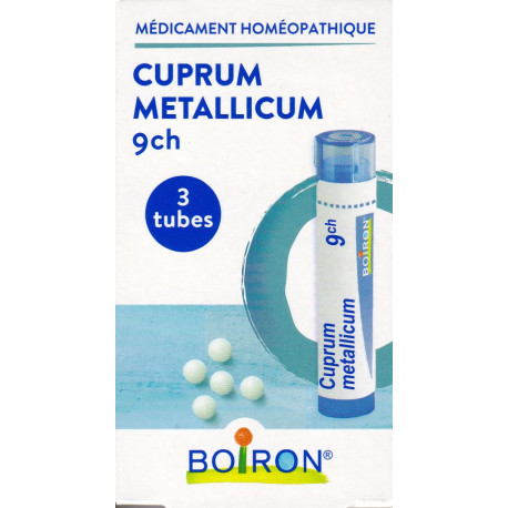 Cuprum métallicum 9CH Homéopack 3 Tubes granules Boiron