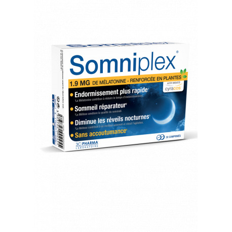 Somniplex Sommeil à la Mélatonine 30 comprimés