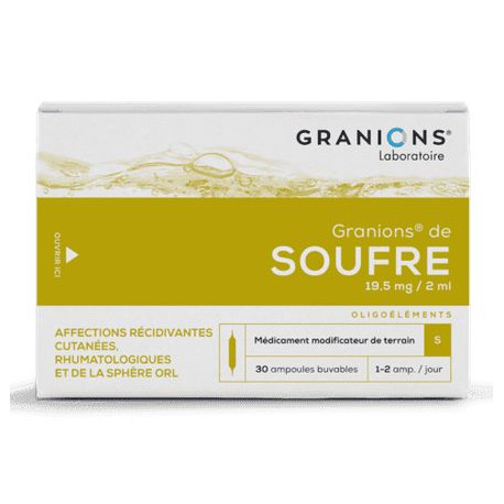 Granions de Soufre 30 ampoules