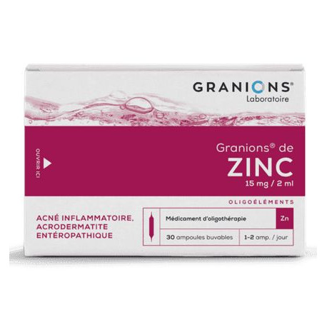 Granions de Zinc 30 ampoules