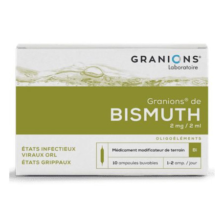 Granions de Bismuth 10 ampoules