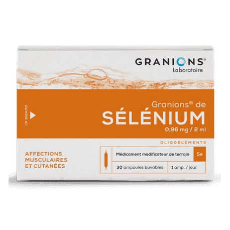 Granions de Selenium 30 ampoules