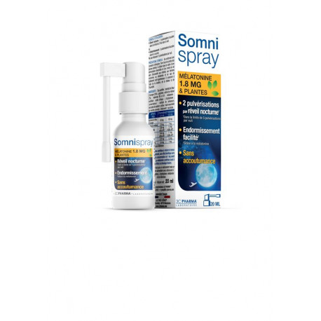 Somni spray mélatonine 1.8 mg 3Cpharma
