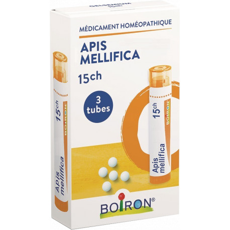 Apis mellifica 15 CH granules 3 Tubes Boiron