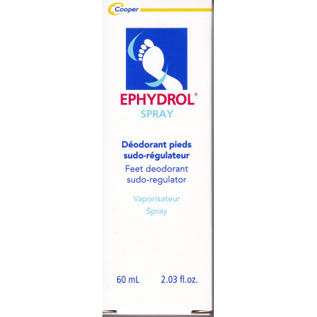 Ephydrol spray déodorant pieds sudo-régulateur Cooper