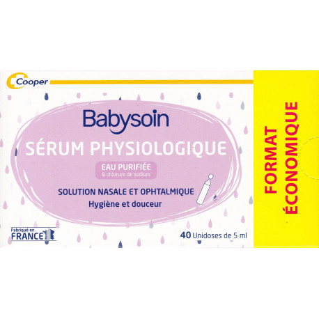 Sérum Physiologique Bébé - Parapharmacie Boticinal