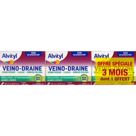Alvityl Veino-Draine Urgo 2+1 gratuit