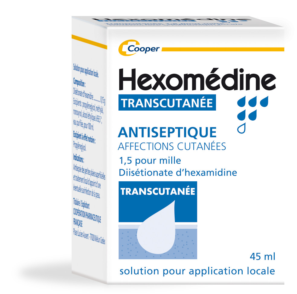 Hexomedine Transcutanee Solution Pour Application Locale 45 Ml